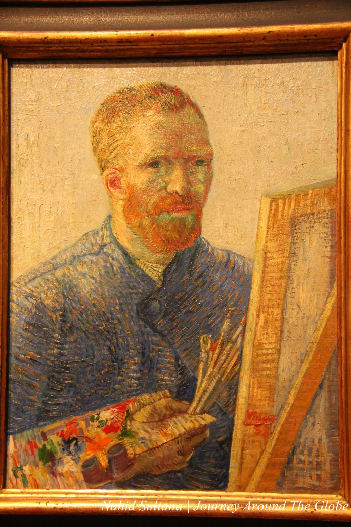 Last self-portrait by Van Gogh painted in 1888 in the Van Gogh Museum, Amsterdam