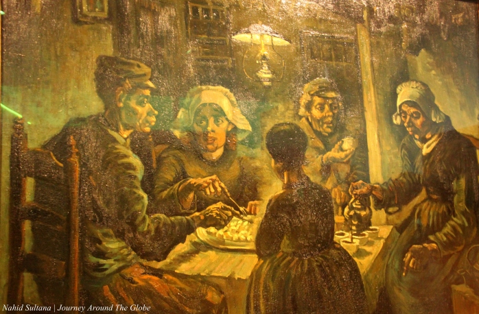 "The Potato Eaters" by Van Gogh from 1885 in Van Gogh Museum, Amsterdam