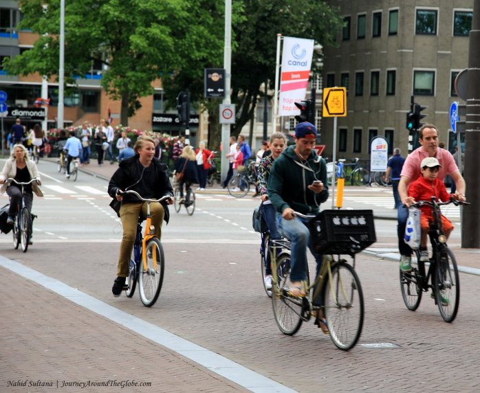 Bikers in Amsterdam