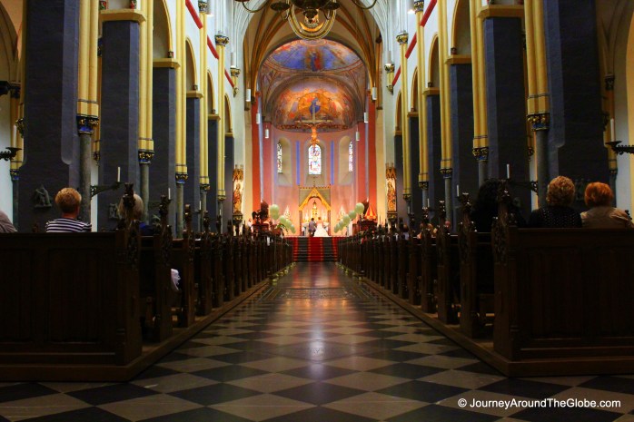 Inside Basilica of St. Servetius