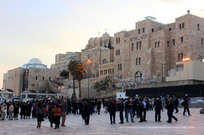 Western Wall Plaza and its surrounding buildings in Jewish Quarter, Jerusalem