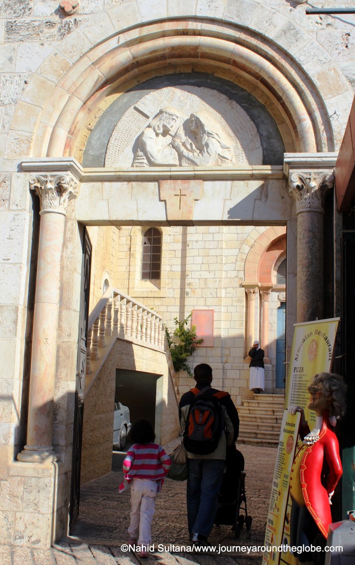 4th station - Jesus meets his mother. Now an Armenian Chapel in Old Jerusalem