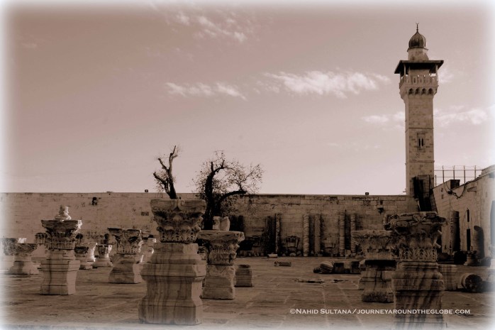 Old ruins on Temple Mount, Old Jerusalem