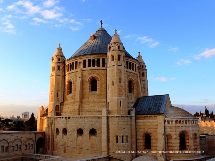 Church of Domition on Mt. Zion where Virgin Mary lived and died after Jesus' resurrection in Jerusalem