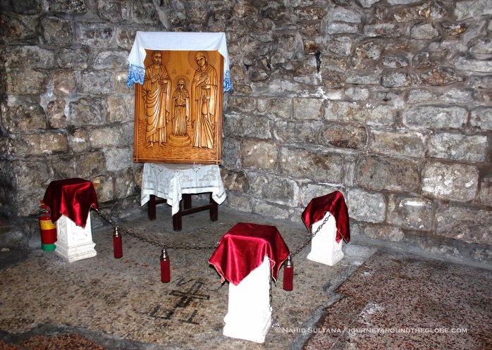 Birth place of Virgin Mary in Church of St. Anne, Old Jerusalem