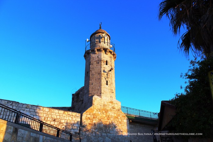 Mosque Ascension on Mt.Olives in Old Jerusalem from where Jesus ascended to heaven according to Muslims