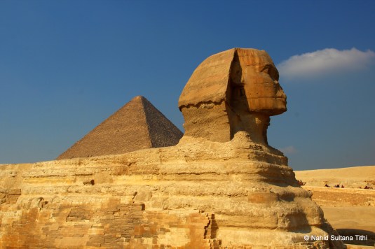 Sphinx of Giza, the biggest sphinx in Egypt
