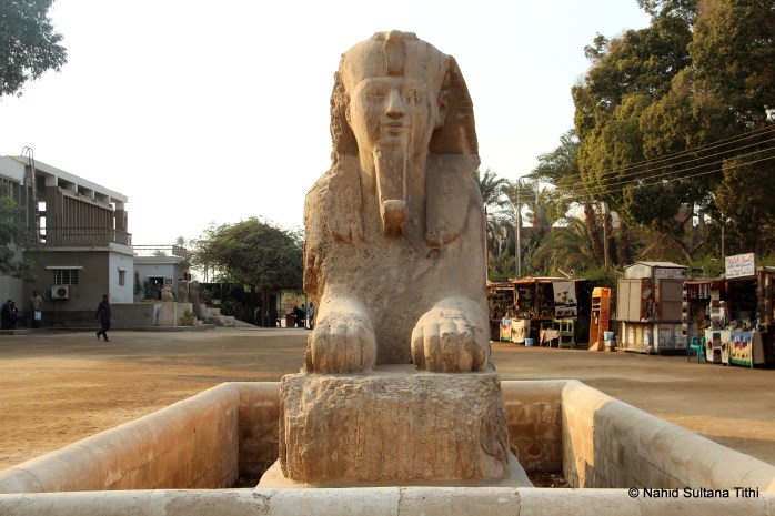 An alabaster sphinx in the open air museum of Memphis, known as Sphinx of Memphis - also from the New Kingdom
