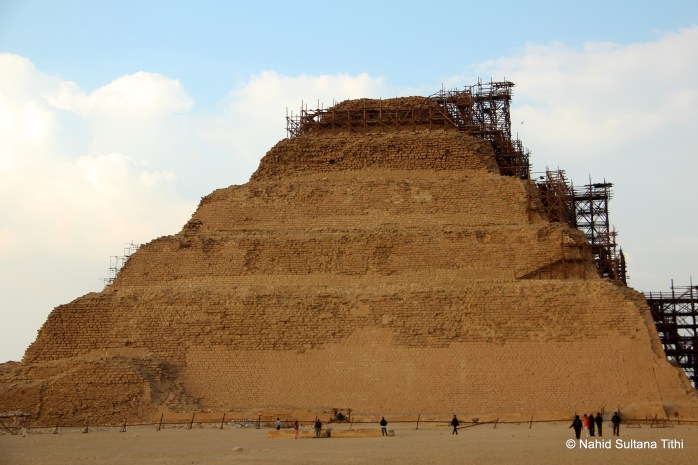 Step pyramid of Saqqara Necropolis - the first and oldest pyramid in Egypt