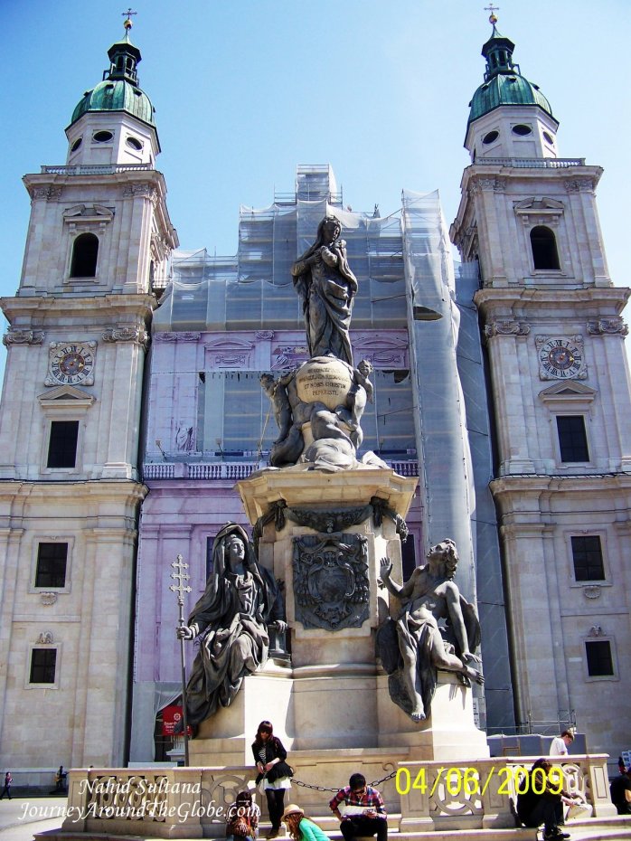 Salzburg Cathedral in Domplatz