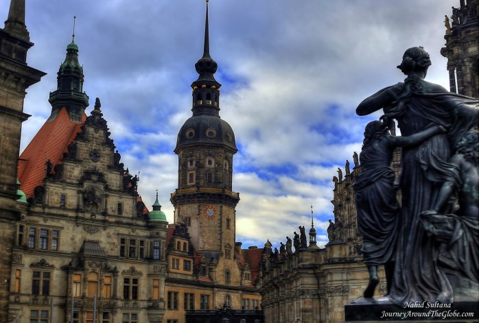 Old buildings of Dresden, Germany