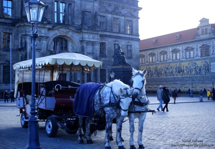 City center or old town of Dresden, Germany