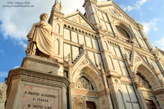 Santa Croce in Florence, Italy - the final resting place for Galileo, Michelangelo, Dante, and many more Florentines