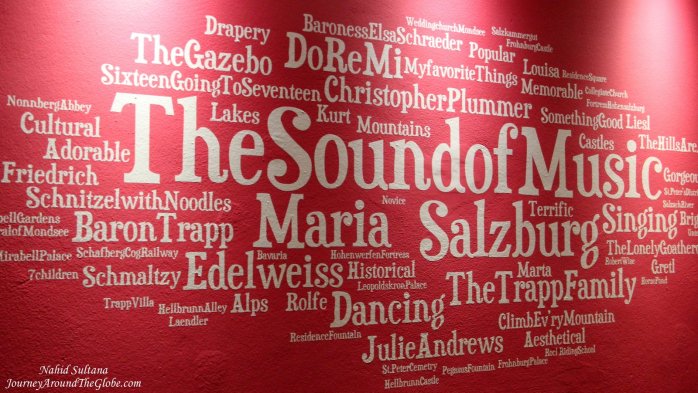 One of the walls in our hotel, dedicated to the movie "Sound of Music", in Salzburg, Austria 