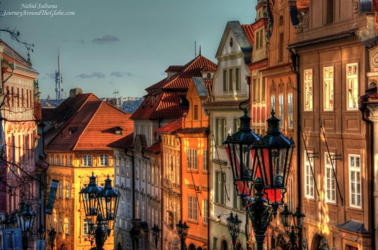 Old buildings in Lesser Town of Prague