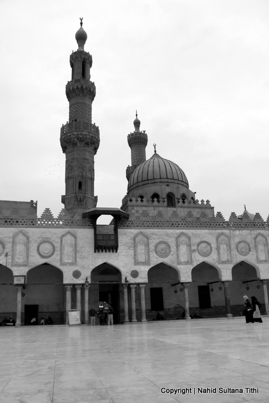 Courtyard of Al-Azhar Mosque in Cairo, Egypt - standing there since 970 AD