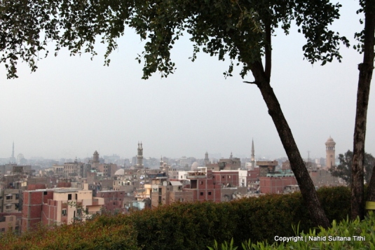 Looking at Islamic Cairo and its many minarets from Al-Azhar Park...no wonder Cairo is known as the City of Thousand Minarets