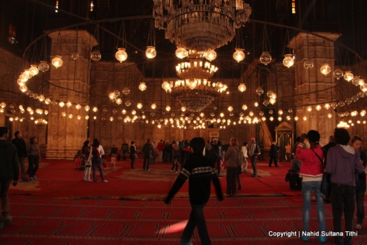 Inside Ali Pasha Mosque in Cairo, Egypt