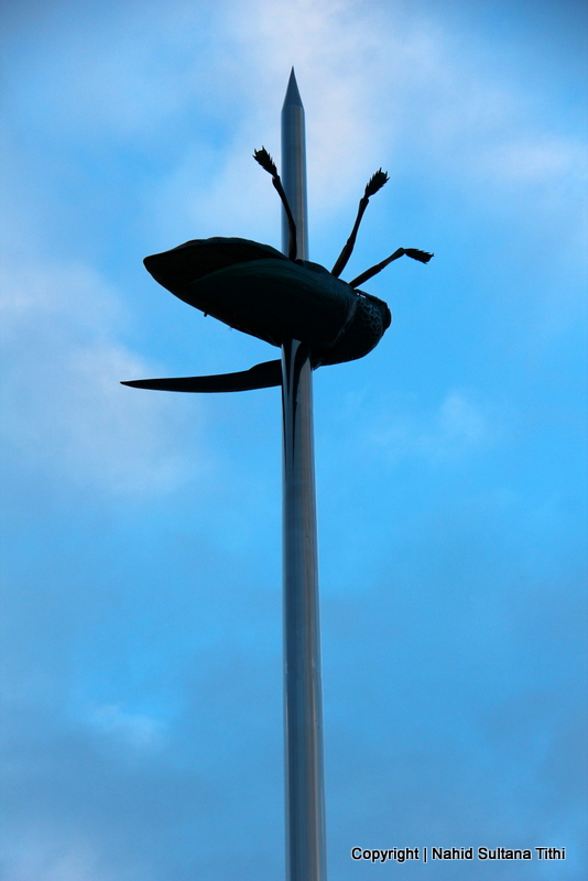Known as Totem, a beetle stuck on a needle, in Ladeuzeplein, Leuven
