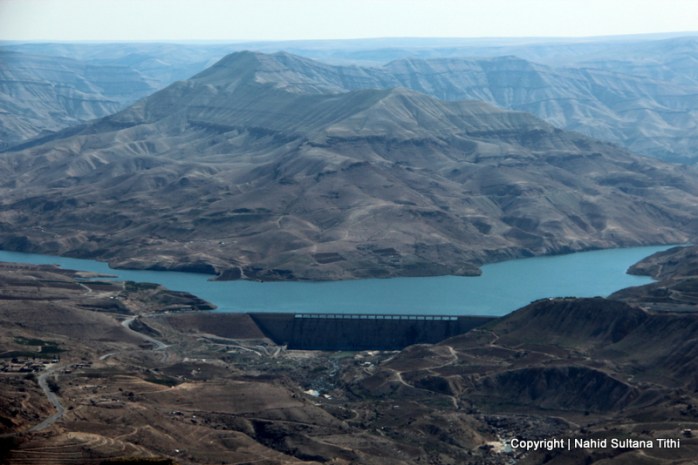 View of Al Mujib Dam in Jordan