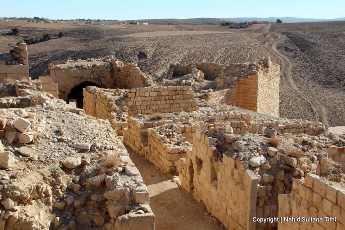 Ruins of Shobak Castle in Jordan