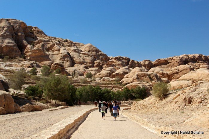 Entering Rose-Red City of Petra in Jordan