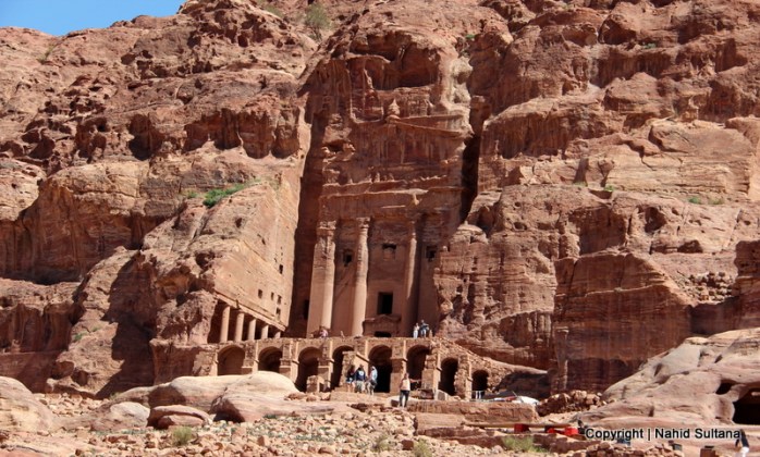 Royal tombs and memorials of Nabataeans in Petra, Jordan