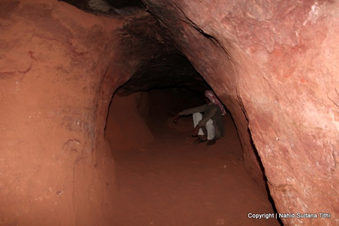 One of many natural caves of Wadi Rum, Jordan