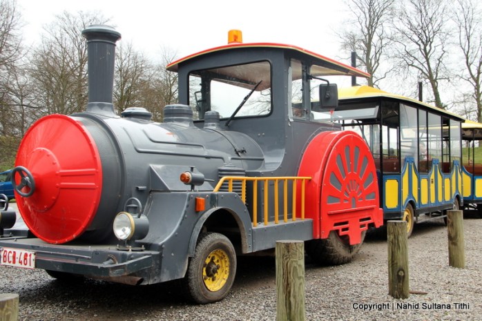 Tourist train in Citadelle de Namur, Belgium