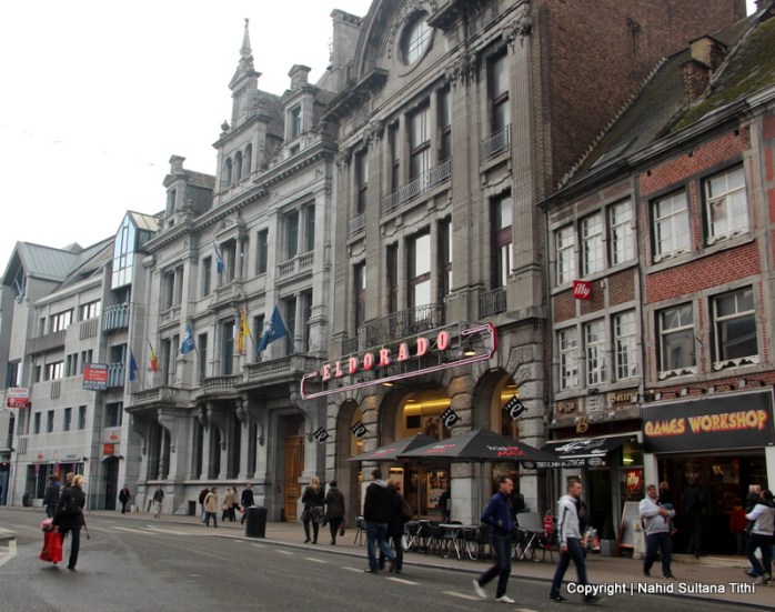 One of the major shopping streets of Namur - Rue de Fer