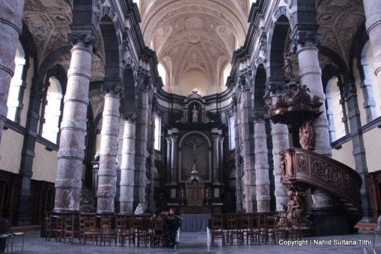 Inside Church of St. Loup, Namur