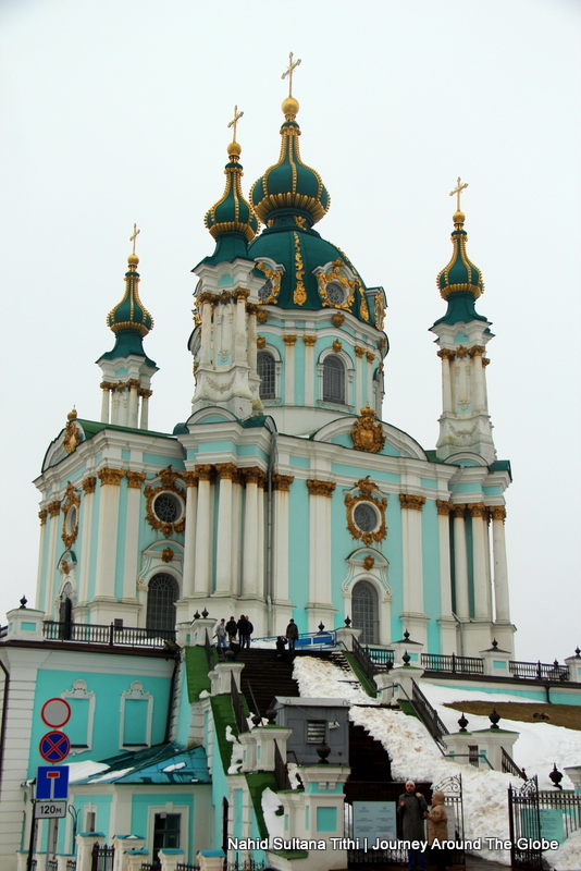 St. Andrew's Church in Kiev, Ukraine