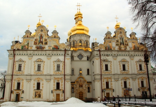The cathedral inside Perchska Lavra in Kiev, Ukraine