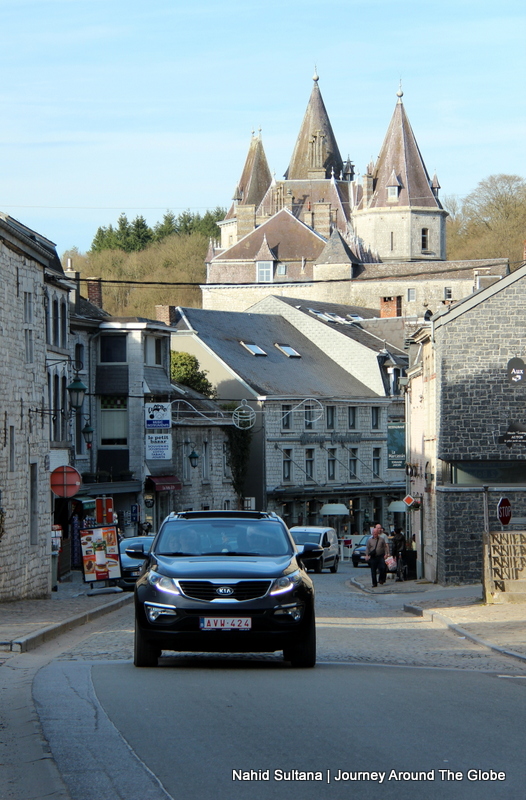 Durbuy Chateau in the back