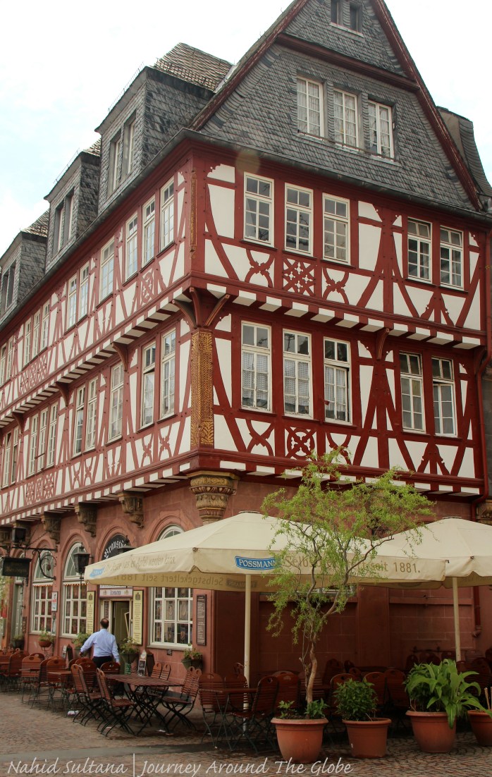 Haus Wertheim from the 16th century in Frankfurt, Germany