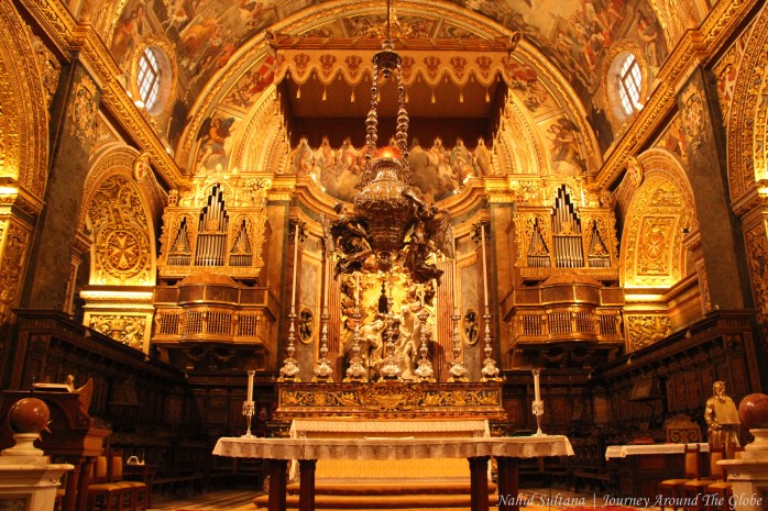St. John's Cathedral in Valletta, Malta...served as the headquarter of Knights of St. John in 1577