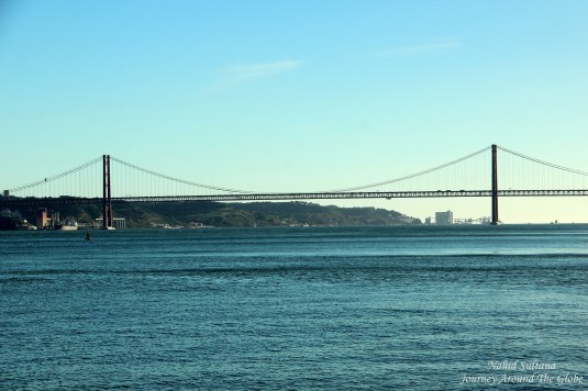 Ponte 25th Avril - a sister bridge of San Francisco Bay Bridge in Lisbon, Portugal