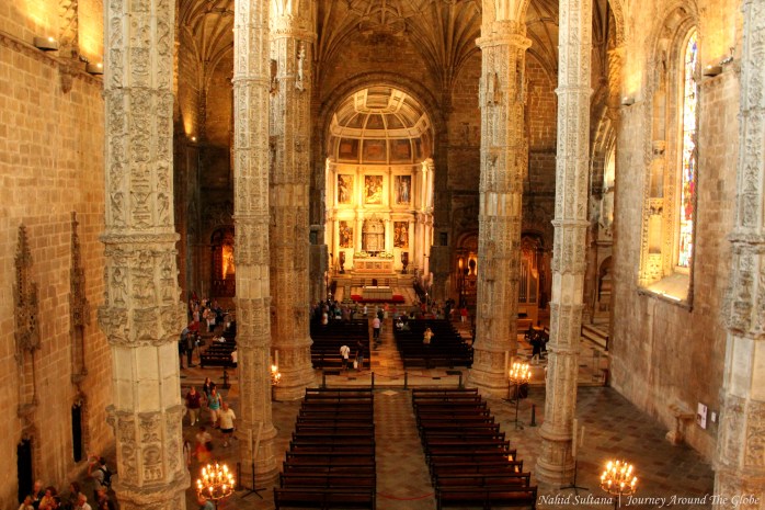 Church in Jeronimos Monastery in Lisbon, Portugal