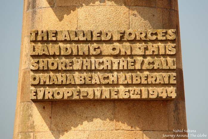 Tribute to our heroes from French people in Omaha Beach, France