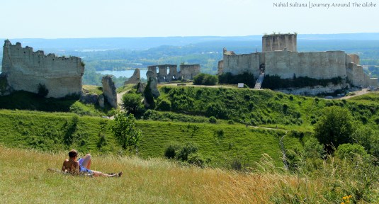 Ruins of Chateau Gaillard in Normandy, France
