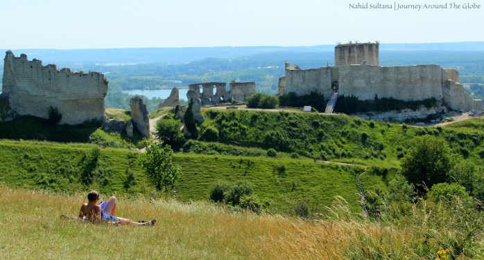 Ruins of Chateau Gaillard in Normandy, France