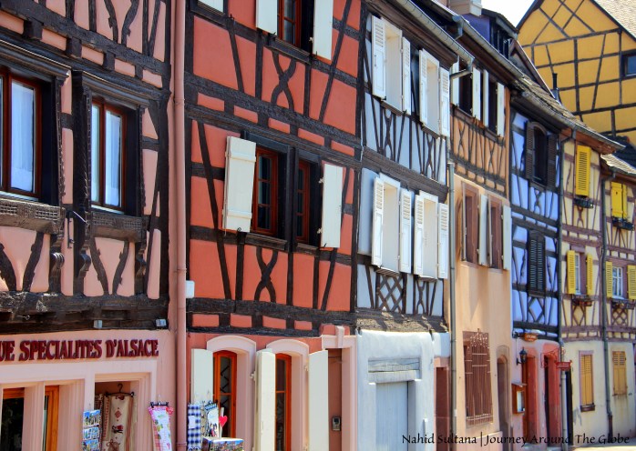 Vibrant color buildings of Colmar, France