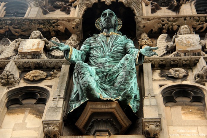 Main façade of Canterbury Cathedral in England