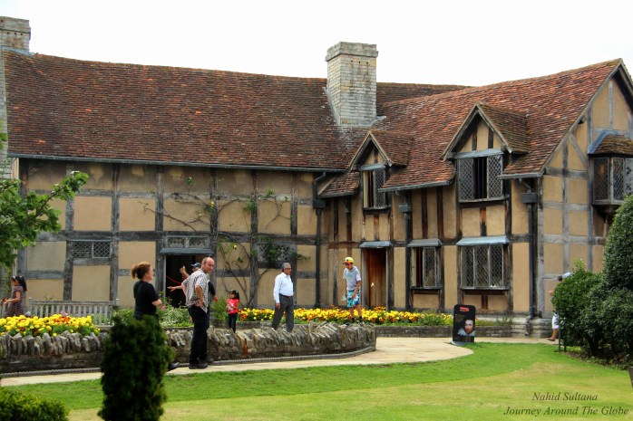 The house where poet Shakespeare was born in Stratford-Upon-Avon, England
