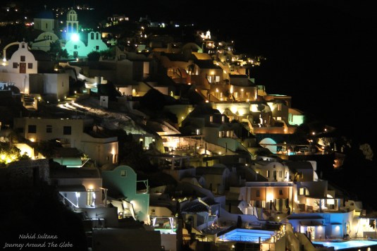 Oia at night