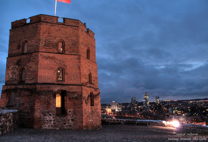 Gediminas Tower in Upper Castle in Vilnius, Lithuania