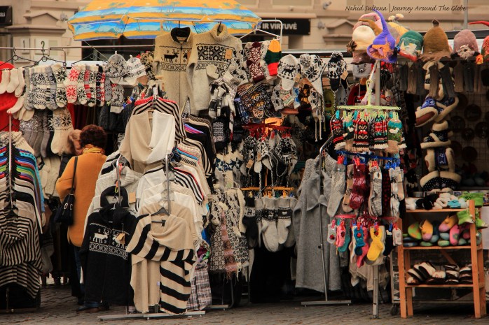 Some Lithuanian souvenirs in Vilnius stores