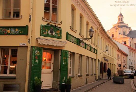 Present look of what once used to be a Jewish Ghetto before WWII in Vilnius, Lithuania