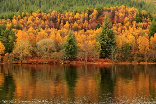 Fall in Scotland, while cruising on Loch Ness