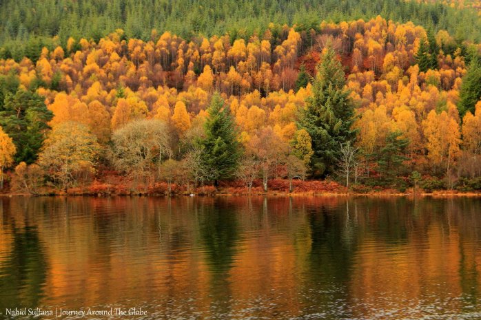 Fall in Scotland, while cruising on Loch Ness
